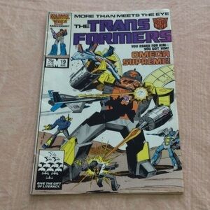Marvel 25th Anniversary Comic Book The Trans Formers year 1984